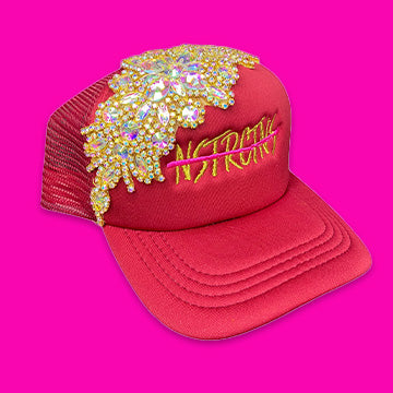 Red Bling Dad Hat